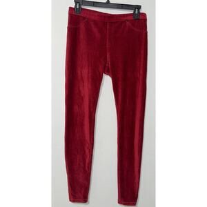 HUE Women M Corduroy Leggings Holiday Comfy Loungewear Athleisure Soft Casual